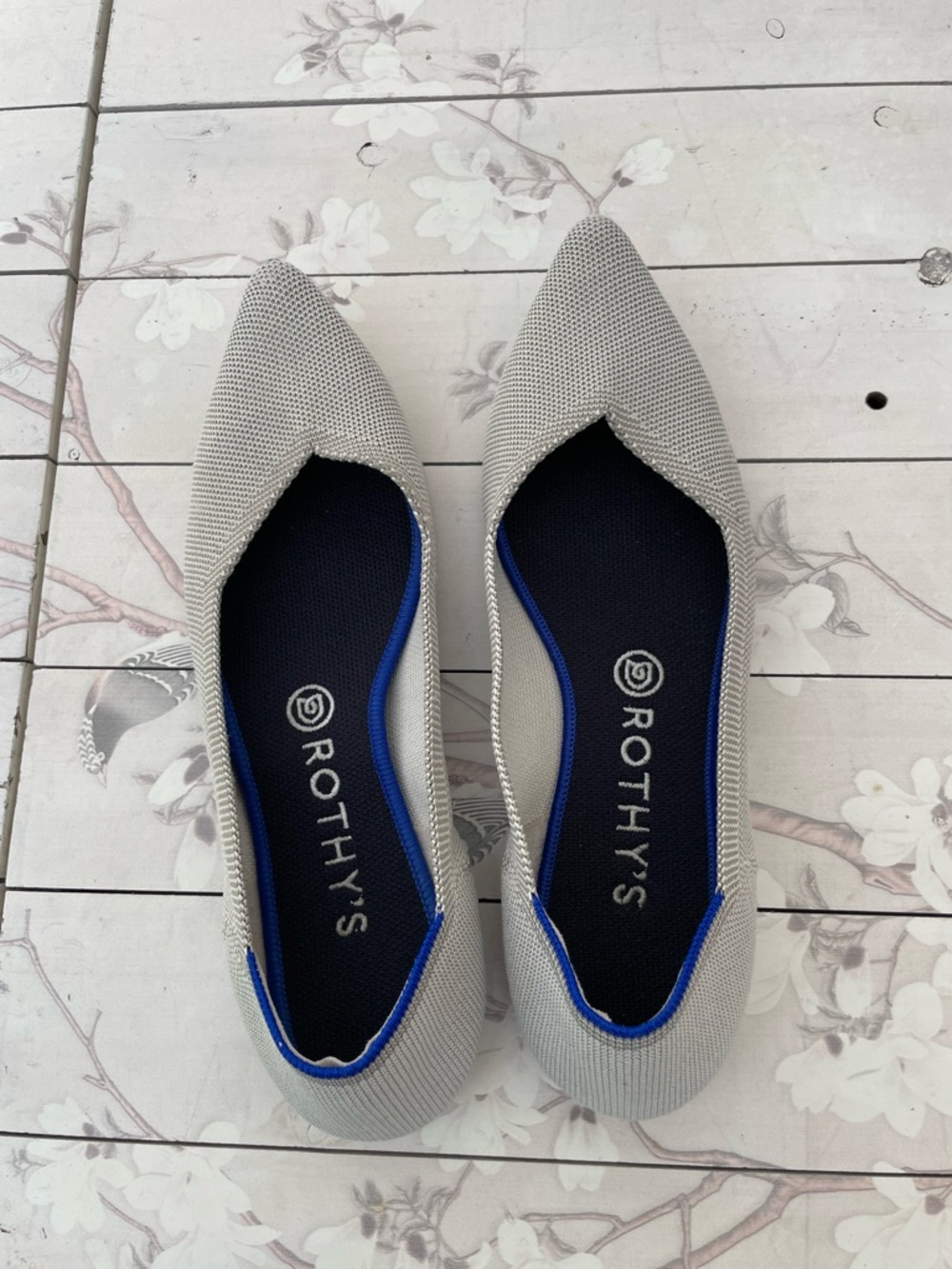 Rothy's Men's Slip-On Knit Loafers - Light Gray